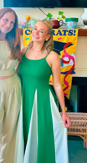Amazon Green A line Maxi Dress thumbnail 2