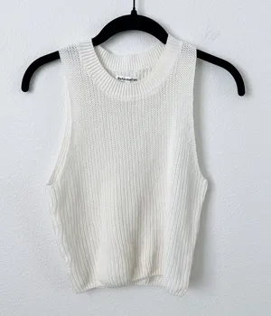 Reformation Lilac Linen Knit Top thumbnail 5