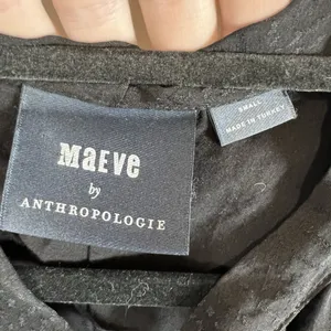 Anthropologie x Maeve Shira Tiered Tunic‎ Dress Women's Size Small Black Casual thumbnail 5