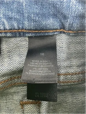 Women’s express Bootcut Stretch Light Wash Blue Studded 5-Pocket Jeans Size 16 thumbnail 5