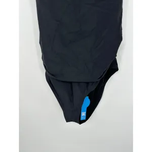 Cupshe Womens One‎ Piece Swimsuit Black Floral Halter Ruched Keyhole Size 2X NWT thumbnail 3