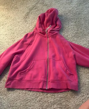 Sonic Pink Lululemon Scuba Full-Zip thumbnail 1
