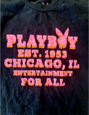 Playboy Black and Pink T-Shirt thumbnail 2