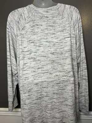 Aerie Sweater Womens XXL Gray Space Dye Knit Raglan Crewneck Pullover Cozy thumbnail 6