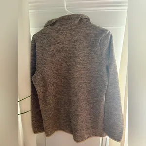 Brown Quarter Zip Sweatshirt Women’s Size L thumbnail 3