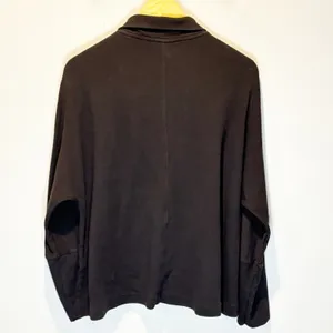 Pact Black Organic Cotton One Button Airplane Blazer - size Large thumbnail 3