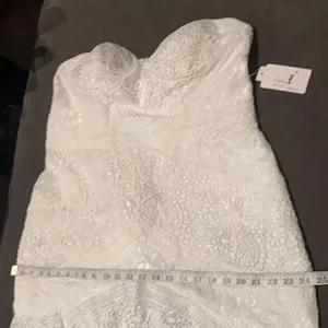 Women’s Bohemian Wedding Dress Zip Up Back with Ivory Lining Size 18W NWT thumbnail 7