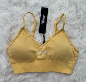 Civil Regime Pastel Yellow Kelly Seamless Bra Size Medium thumbnail 1