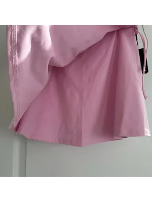 Pacsun PAC 1980 PAC WHISPER Active Leila Wrap Mini Skort Pink NWT Medium thumbnail 3