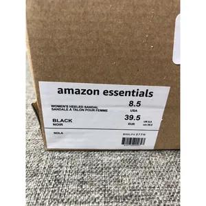 Womens Essentials Shoes Size 8.5 Black Heels Dress Sandals Open Toe Summer thumbnail 8