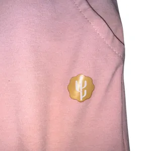 Lucky Cactus Light Pink Drawstring Bermuda Shorts Pockets thumbnail 4