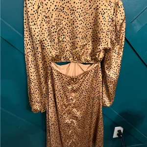 Mittoshop Tan Long Sleeve Cutout Dress thumbnail 3
