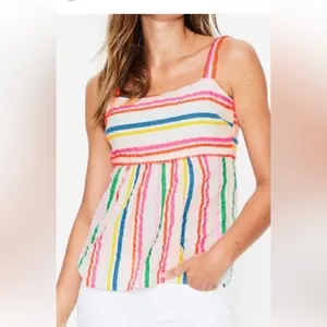 Boden‎ ‘Agnes’ Fluro Striped Cotton Sleeveless Top Size 6 thumbnail 2