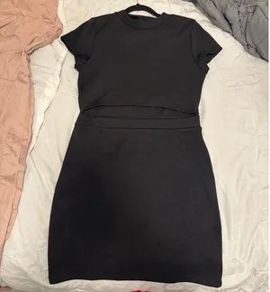 Black H&M Divided Mini Sweater Dress thumbnail 8