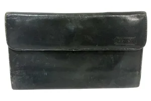 Coach Vintage Black Soft Leather Snap Wallet Multi Card Slot Coin Pouch‎ thumbnail 1