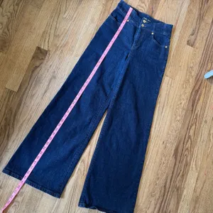 INC International Concepts‎ Wide Leg High Rise Dark Wash Jeans Size 2/26 thumbnail 4