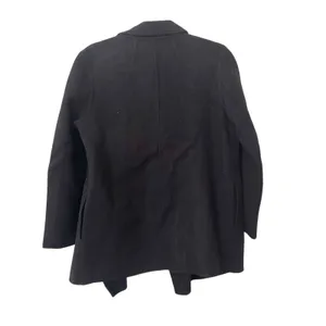 THEORY Sileena Wool Cashmere Open Front‎ Jacket Black Medium thumbnail 3