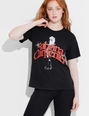 Sabrina Carpenter T-Shirt‎ Small Black Concert Tour Merch thumbnail 1