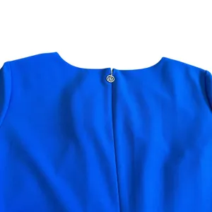 Tommy Hilfiger Faux Pocket Blue Sheath Dress Short Sleeve Size 12 Women's NWT thumbnail 10