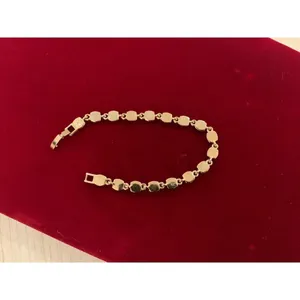 Signed LC Gold Tone Bracelet thumbnail 2