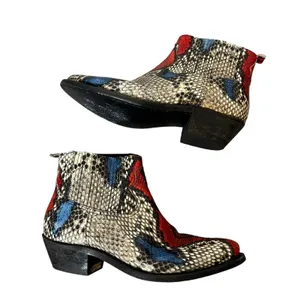 Golden Goose Crosby Boots multi‎ color snakeskin sz 39 thumbnail 2