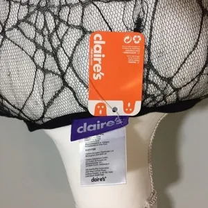Claire's NWT Skeleton Spiderweb Mesh Sheer Tank Top Goth thumbnail 6