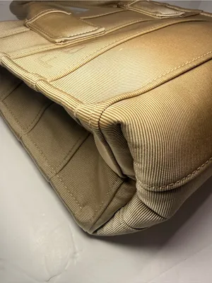 Ferragamo Beige Grosgrain Logo Mini Tote Handbag Italy thumbnail 6