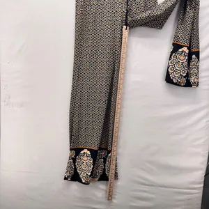 Wide Leg Boho Swim Cover Up‎ Pants Black Large thumbnail 8