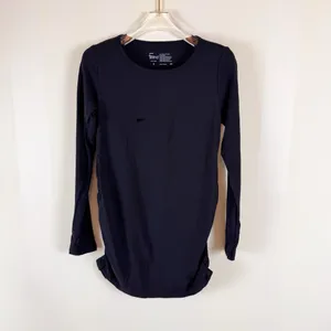 Felina Black Side Shirred Maternity Tee Small thumbnail 7