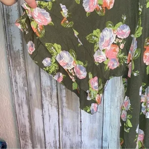 Matilda Jane Let’s Go Together Olive Floral Blouse •XXL thumbnail 4