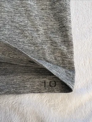 Lululemon size 10 Heather Gray swiftly tech tee short sleeve athletic gym preppy thumbnail 3
