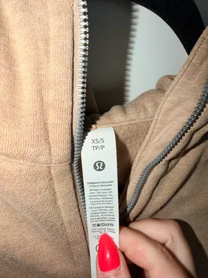Lululemon Scuba Oversized Half-Zip Hoodie - Heathered Nutmeg thumbnail 4