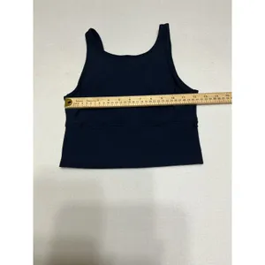 Lululemon Ribbed Power Pivot Tank Navy Blue Reversible V Neck Crop XS S thumbnail 4