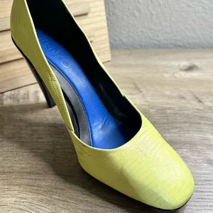 Kenzo Women’s 37 Yellow/Lime Green Heels thumbnail 9