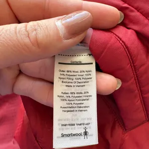 Smartwool Hudson Trail Reversible Vest Women Size‎ S Red SW019268 Fleece Quilted thumbnail 5