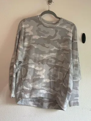 Express Camo Crewneck Sweatshirt thumbnail 1