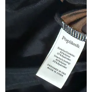 Popilush Shapewear Illusion Mesh Long Sleeve Tummy Control Bodysuit Sz XL thumbnail 6