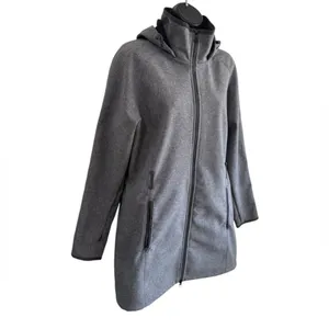 The North Face Women’s Wind Wall Jacket Coat Long Gray Missing Belt Sz L thumbnail 6