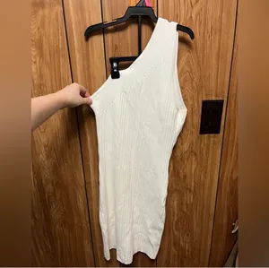 NBD White One Shoulder Dress  thumbnail 3