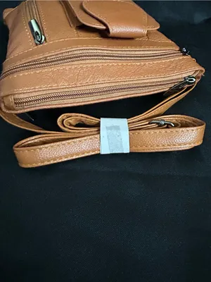 Maze On The Go Genuine Soft Leather Tan Crossbody Bag Purse NWT thumbnail 5