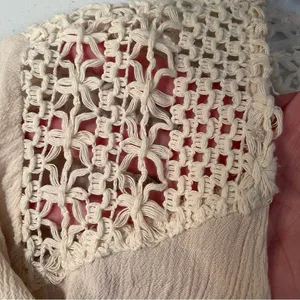 Entro Cream Tie Front 3/4 Sleeve Blouse thumbnail 5