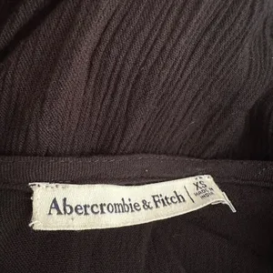 Abercrombie & Fitch Black Gauzy Crinkly Bodysuit Thong Long Sleeve Date Night XS thumbnail 3
