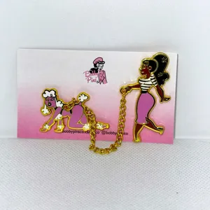 POODLE GIRL ENAMEL PIN SET thumbnail 2