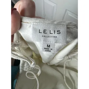 LE LIS Cream Denim 100% Cotton Tank Midi‎ Dress Size M thumbnail 3