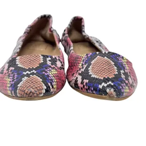 Kaari Blue Jessica Faux Snakeskin Printed Ballet Flat Size 9.5 thumbnail 9
