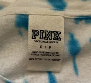 Pink Victoria’s Secret We The People Like To Party reworked tie dye t-shirt, S thumbnail 5