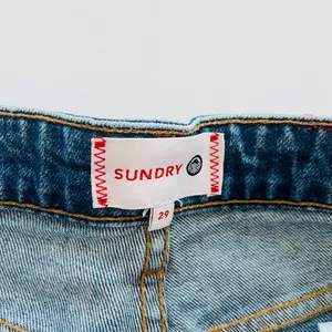 Sundry Blue Jean Shorts with Distressed Embroidered Star Accents Size 29 thumbnail 5