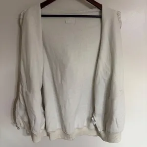 Aerie Women Medium Oatmeal Heather Sherpa Lined Hood Full Zip‎ Hoodie Sweatshirt thumbnail 7