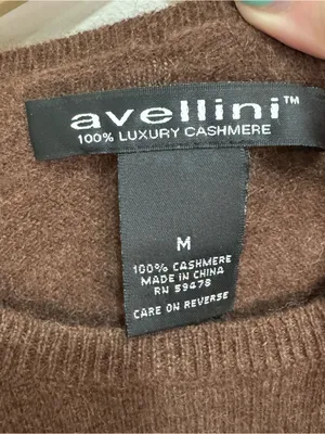 Brown Avellini 100% cashmere sweater‎ Medium thumbnail 4