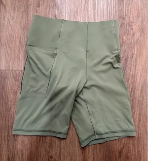 OFFLINE by Aerie Real Me Xtra High Waisted Bike Shorts Olive Green 7" Inseam M thumbnail 1